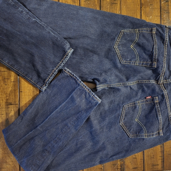 Levi's 501 (Big E) Original Fit Dark Wash NO Stretch 34x32 - Picture 3 of 10